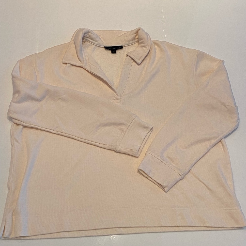 Jane and Delancey Cream V-Neck Sweater
